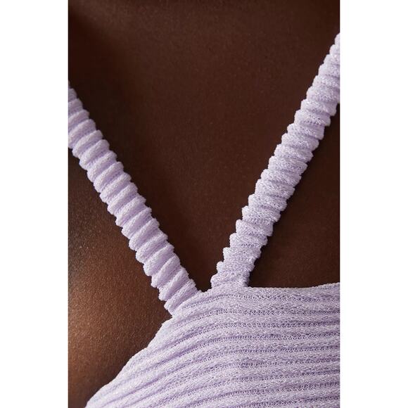 NWT Revolve Rumer Penelope Mini Dress in Ribbed Lilac Knit Size Small - Picture 4 of 4